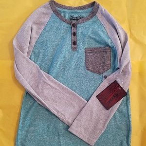 Long sleeve Henley shirt